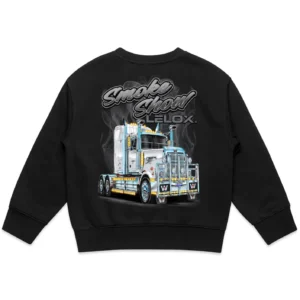 KIDS-SMOKESHOW-CREWNECK-JUMPER-BACKVIEW-BLACK