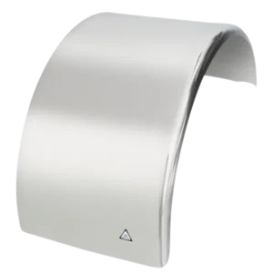 Stainless Steel Single Mudguard Curved Edge Low Profile No Grooves