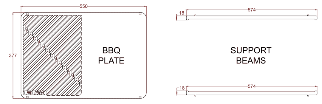 BBQ Plate and Support Beams - Image 2